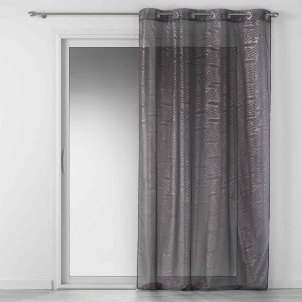 Vitrage (140 x 240 cm) Luxury grijs - Raamdecoratie - Eminza