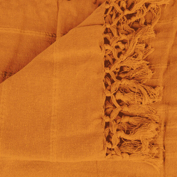 Gering Regenboog Reproduceren Grand foulard (220 cm) Julia Okergeel - Textieldecoratie - Eminza
