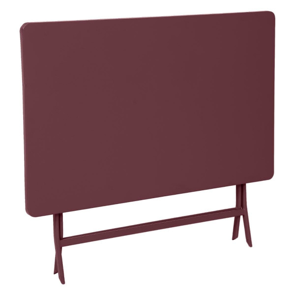 Op maat geleidelijk Depressie Tuintafel inklapbaar rechthoekig metaal Greensboro (110 x 70 cm) - Bordeaux  rood - Tuinset, tafel en stoelen - Eminza