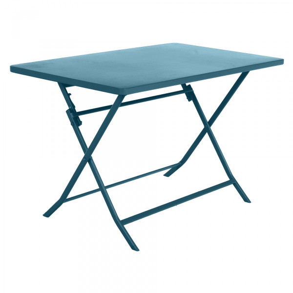 Appal Verder Interpretatie Tuintafel inklapbaar rechthoekig metaal Greensboro (110 x 70 cm) -  Eendenblauw - Tuinset, tafel en stoelen - Eminza