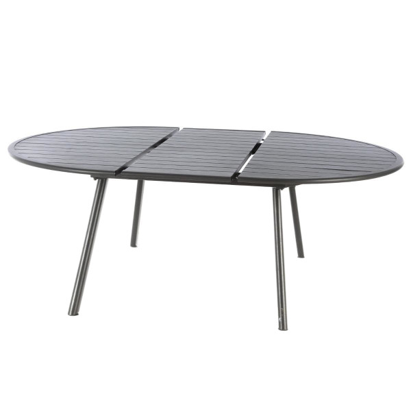 voetstappen tekort engineering Tuintafel uitschuifbaar ovaal Aluminium Ellipsa - steengrijs - Tuinset,  tafel en stoelen - Eminza