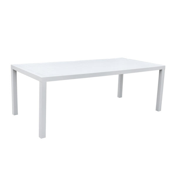 Vete Indrukwekkend reactie Tuintafel 8 personen Aluminium Murano (210 x 100 cm) - Wit - Tuinset, tafel  en stoelen - Eminza