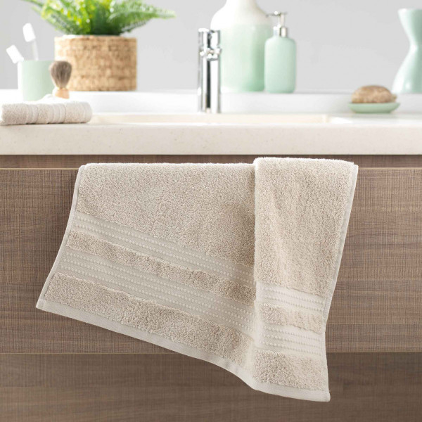Set di 2 asciugamani da bagno in cotone e bambù 600 g/m² blu anatra, 50 x 100 