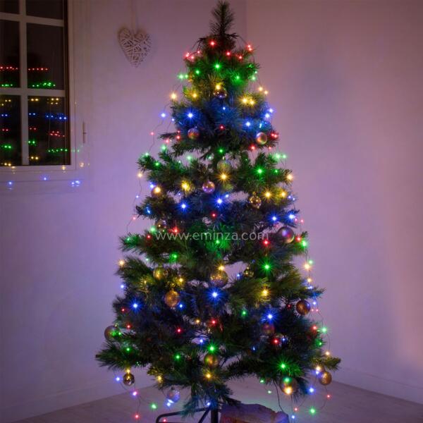 Broek Geheim Dragende cirkel Lichtgordijn voor kerstboom Micro led H1,80 m Veelkleurig 408 LED -  Kerstverlichting - Eminza