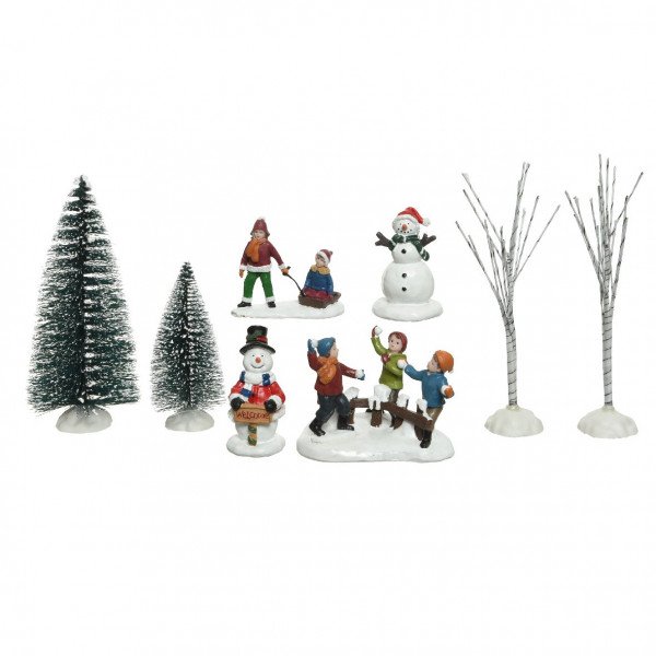 Accessori Natale.Set Di Figurine E Accessori Giochi Bambini Per Villaggio Villaggi Natalizi Eminza