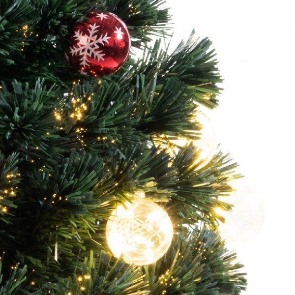 Árbol artificial de Navidad con luces en fibre optique Londen Alto 90 cm  Blanco cálido - Árboles artificiales y luminosos - Eminza