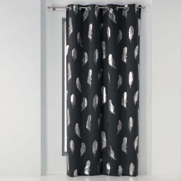 Verduisterend gordijn (135 240 cm) Swany Antraciet grijs - Raamdecoratie - Eminza