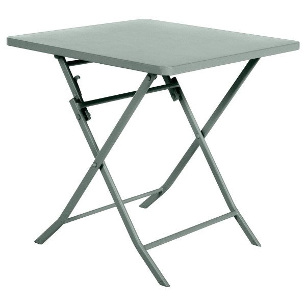 licentie koper gehandicapt Tuintafel vierkant inklapbaar Metaal Greensboro (70 x 70 cm) - Olijf groen  - Tuinset, tafel en stoelen - Eminza