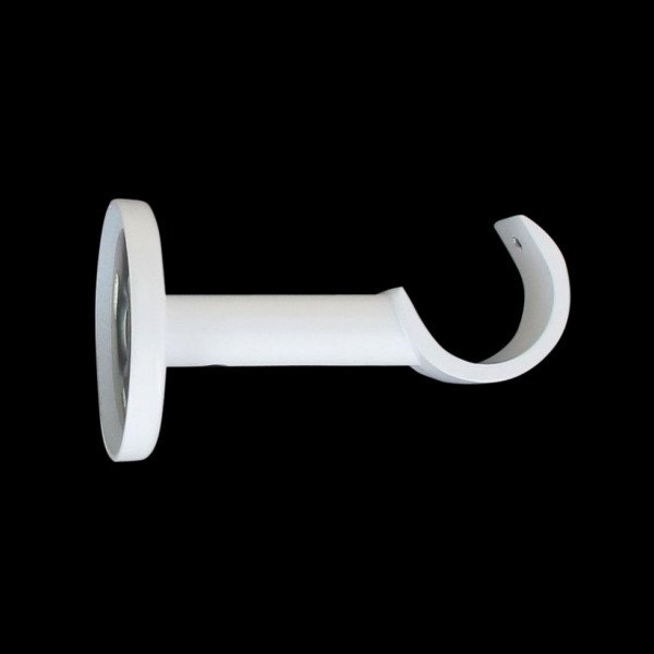 Support simple ouvert (L75 /D 28 mm) Blanc