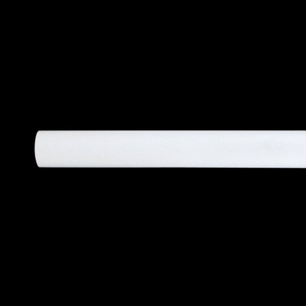 Tringle tube fer (L150 cm - D28 mm) Blanc Mat
