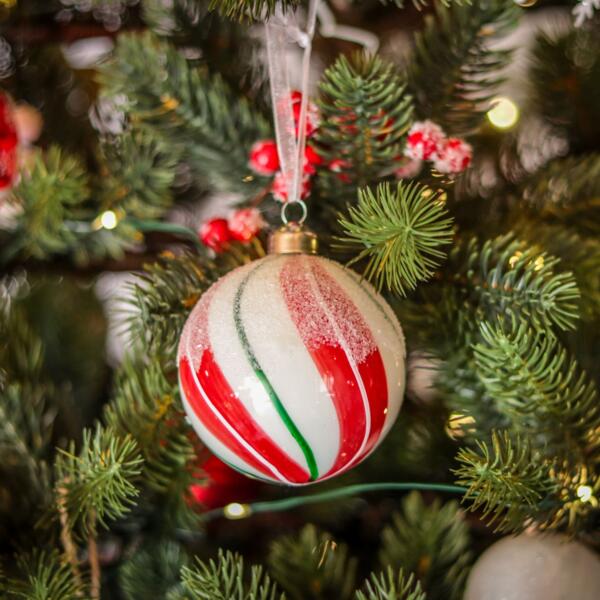 Ghirlanda Boa di piume Deluxe Rosso - Addobbi albero di Natale - Eminza