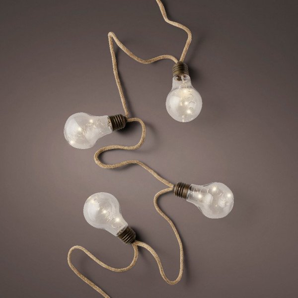 lippen Persoonlijk Besmettelijk Lichtsnoer Filament (batterij) Warm wit - Kerstdecoratie voor de woning -  Eminza