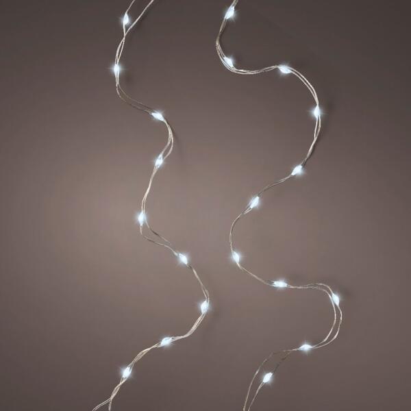 Guirlande lumineuse Durawise 1,59 m Blanc froid 100 Micro LED extra brillant CA