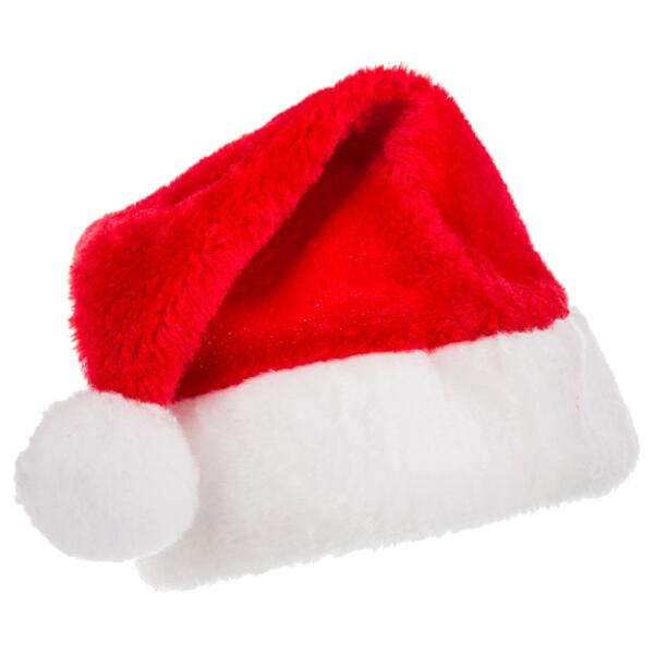 Longsing Cappello di Natale Cappello Babbo Natale Cappello da Babbo Natale Bambino Adulto Tessuto in Velluto Rosso Natale Unisex 