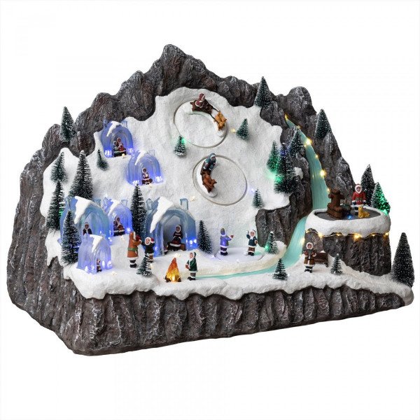Village de Noël lumineux et musical Mont Eskimo