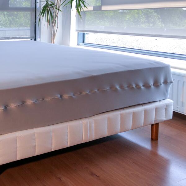 Funda para colchón Integral (160 cm) Emeline Gris claro