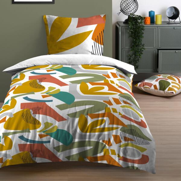 Funda Nórdica y una funda para almohada en algodón (140 cm) Varisco Multicolor