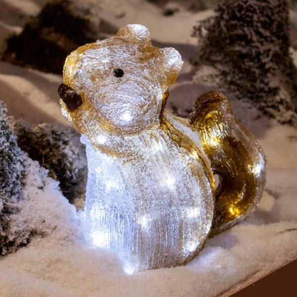 Bonhomme de neige lumineux à piles Andrea Blanc chaud 4 LED - Décoration  lumineuse - Eminza
