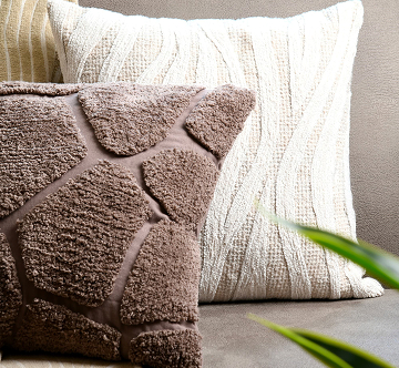 coussin tufte