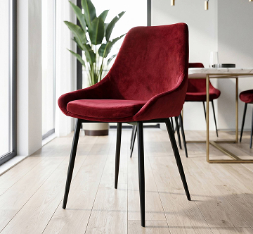 chaise en velours