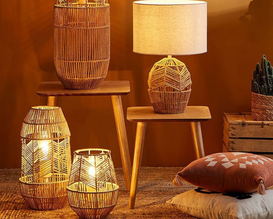 Lampen aus nat�rlichen Materialien