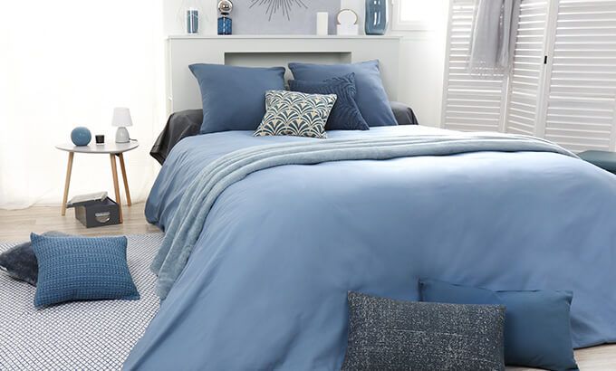 Blauwe slaapkamer