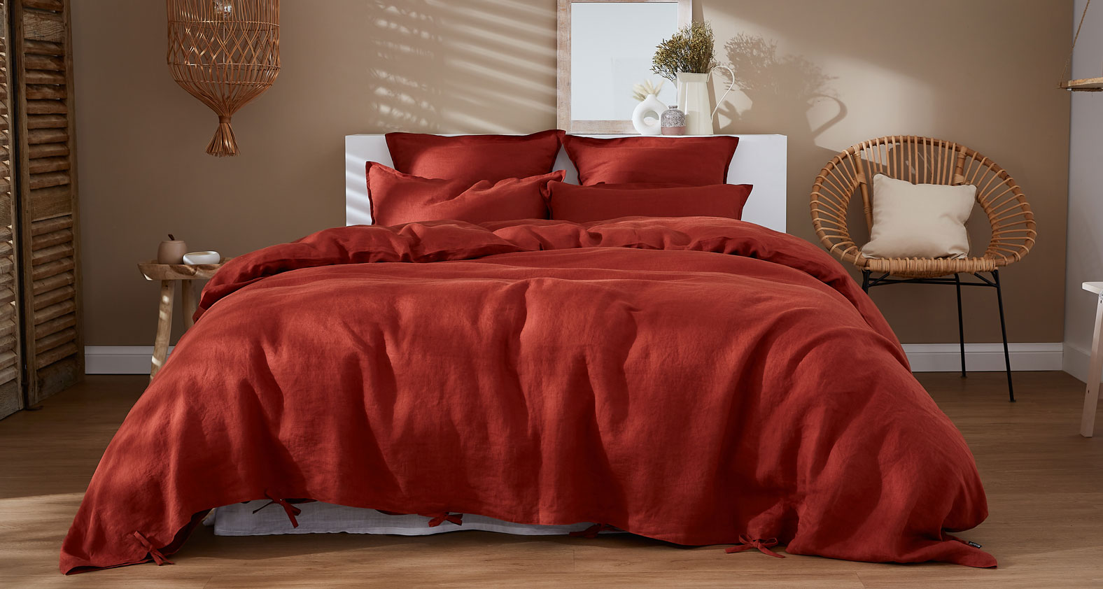 housse de couette lin lav�