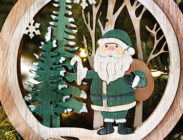 decoracin pap Noel verde