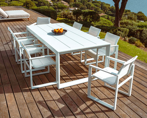 table de jardin en aluminium- Elba