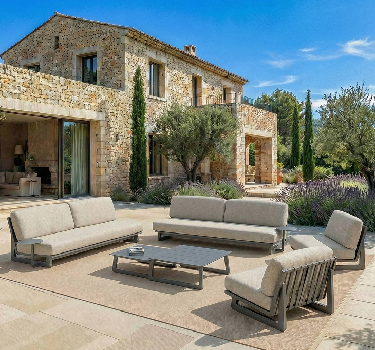 Conjunto de jard�n en aluminio resistente