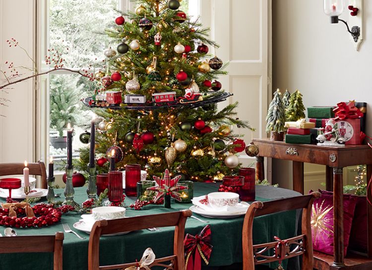 árbol de navidad decorado
