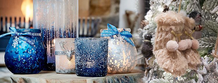 decoracin de navidad azul