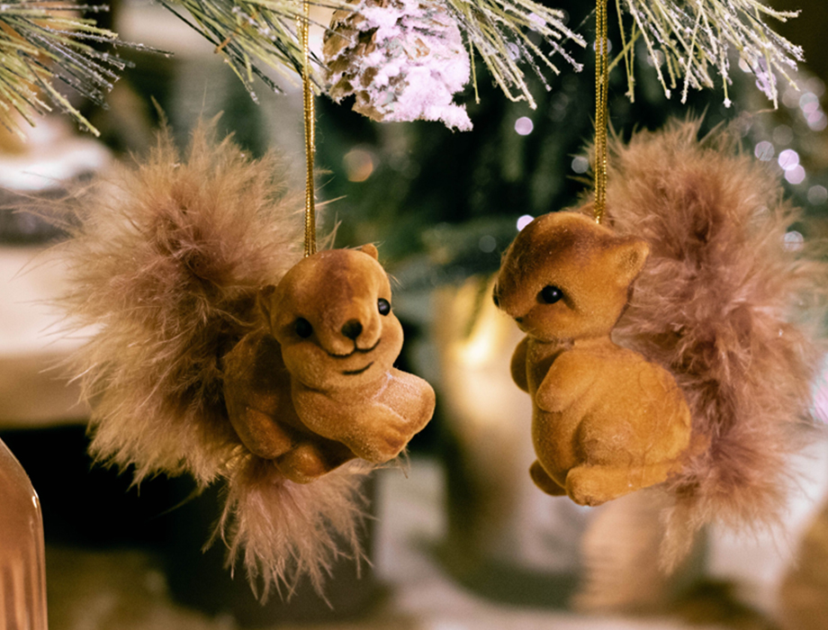 Kerstdecoratie eekhoorn