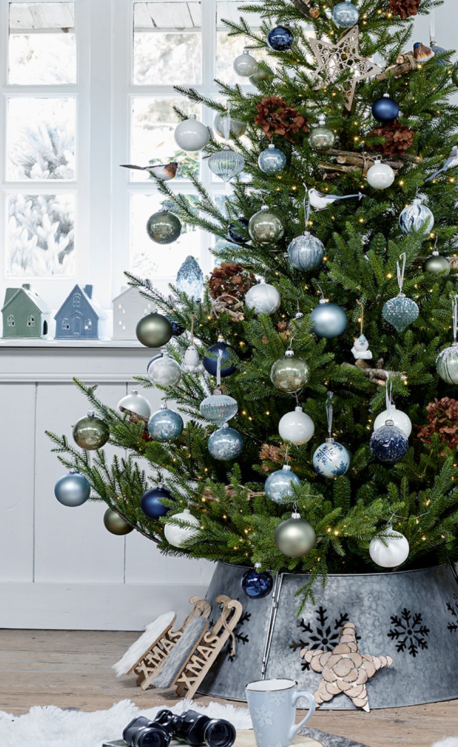 albero di Natale decorato