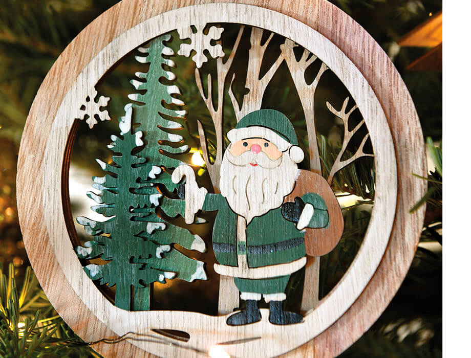 decoracin pap Noel verde