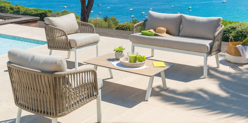 Mobilier De Jardin Salon Bain Soleil Tonnelle Eminza Salon De Jardin Détente Et Repas