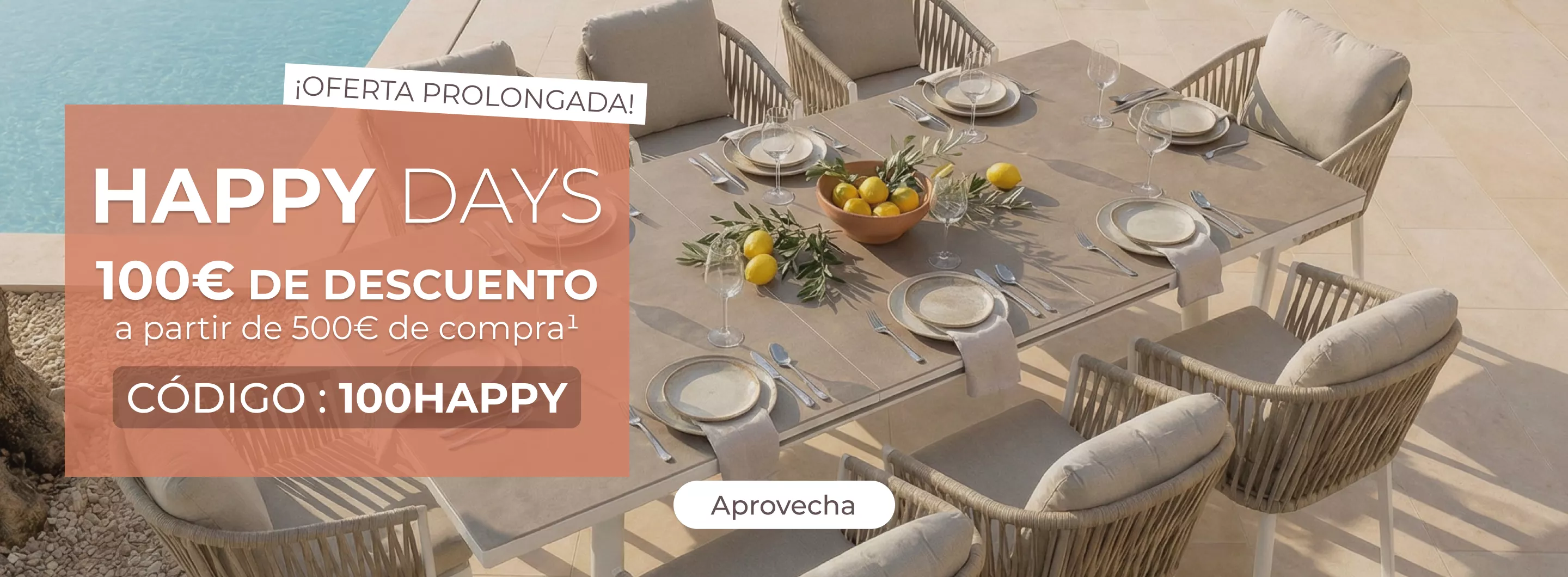 Mesa de jardín de aluminio blanca y gris topo