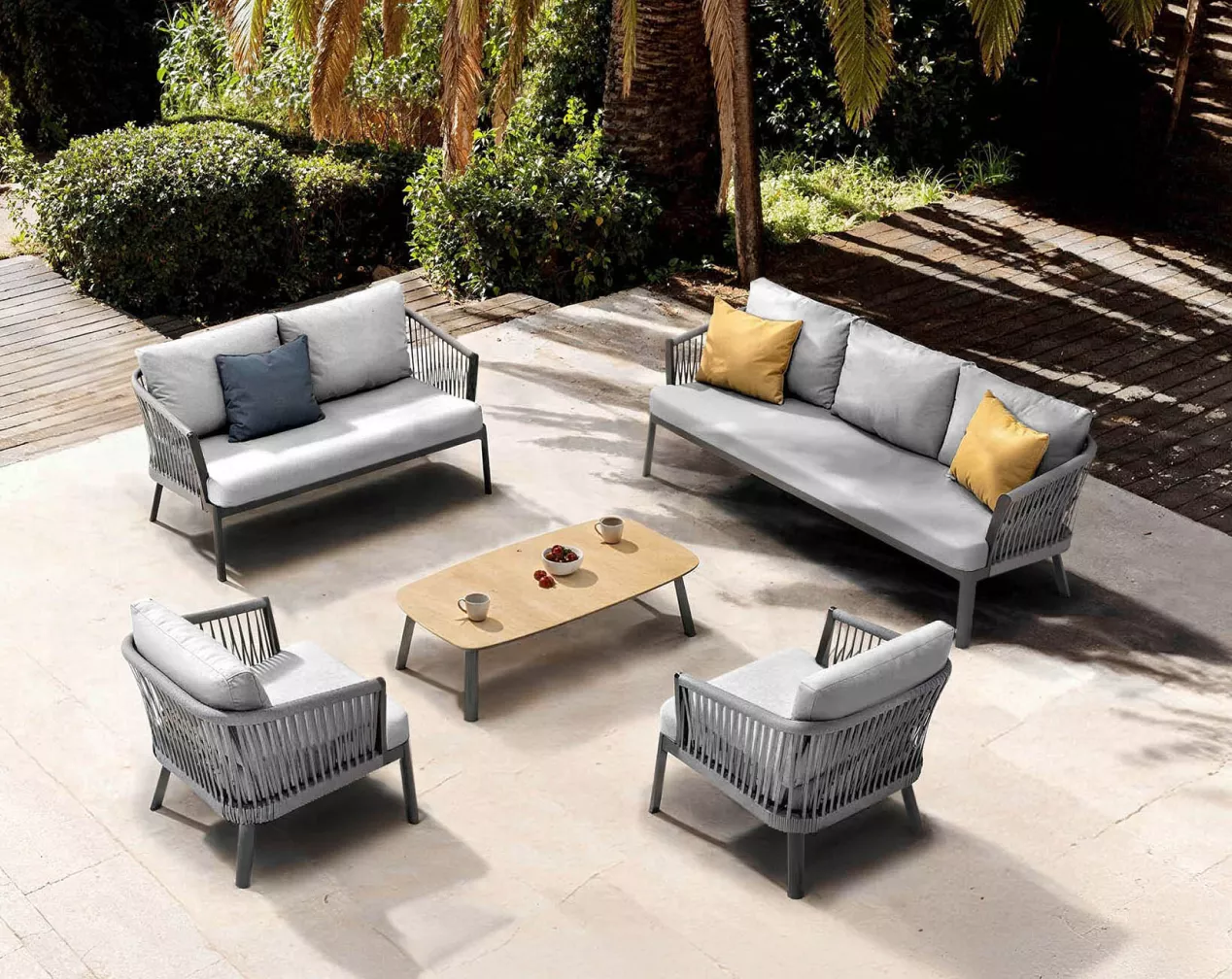 salon de jardin en corde