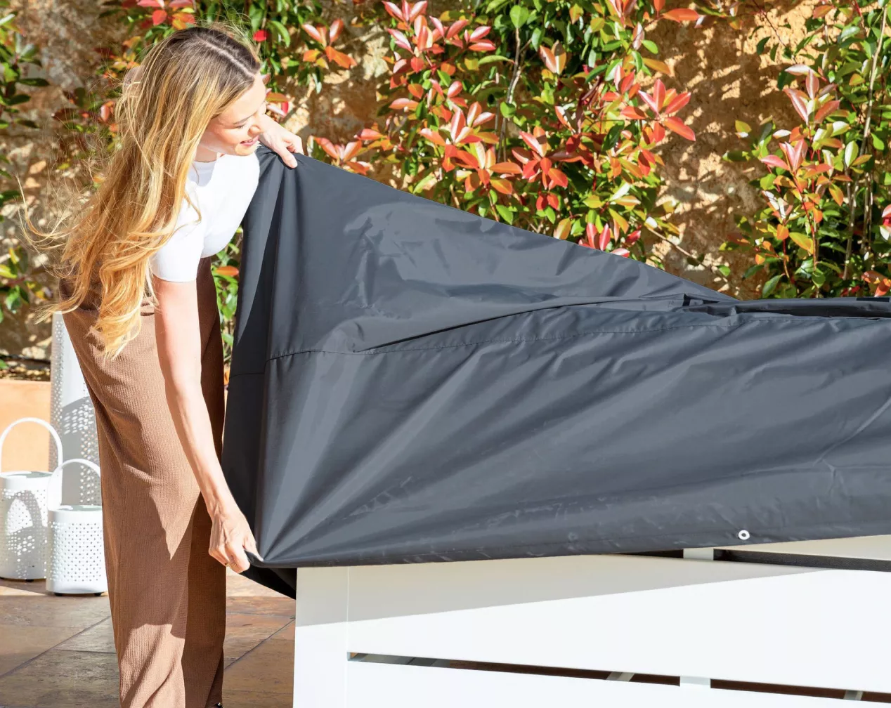 grijze waterdichte beschermhoes