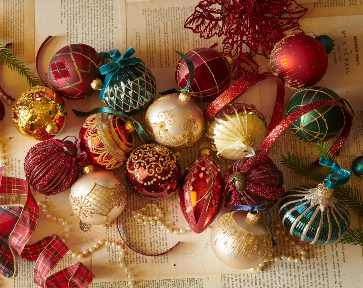 palline di Natale multicolori