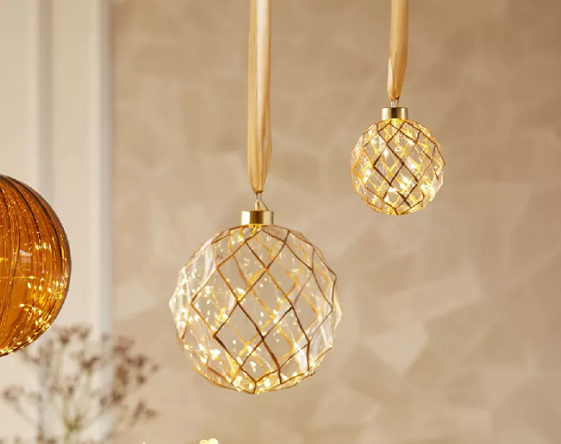 lampada a sospensione sfera bianco caldo