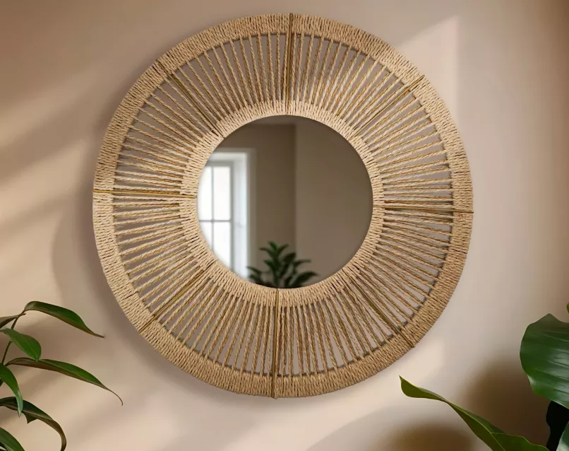 miroir en corde