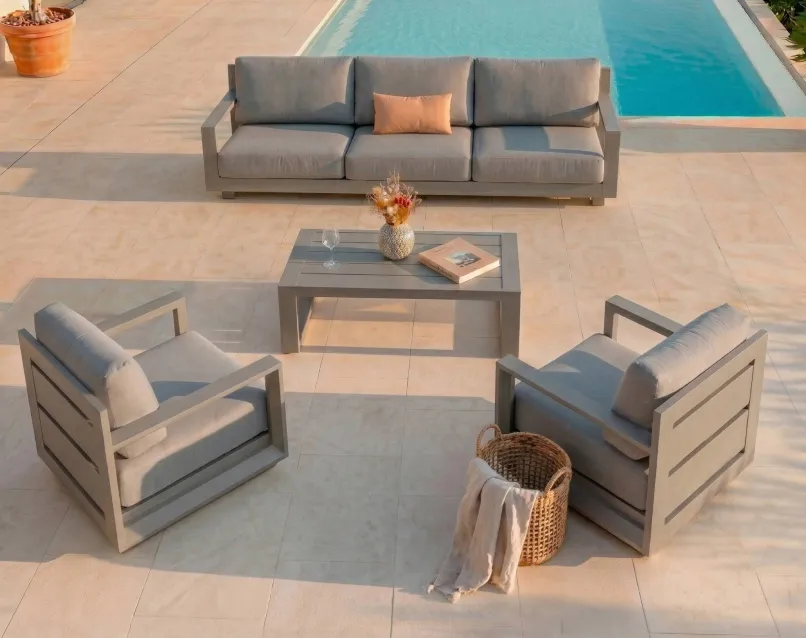 salon de jardin 5 places aluminium