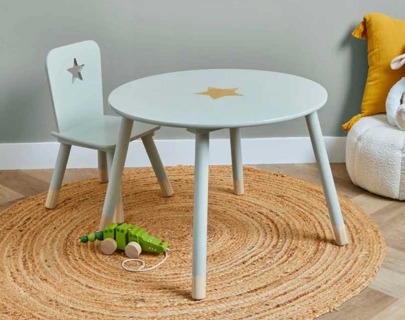 table et chaise enfant vert eucalyptus