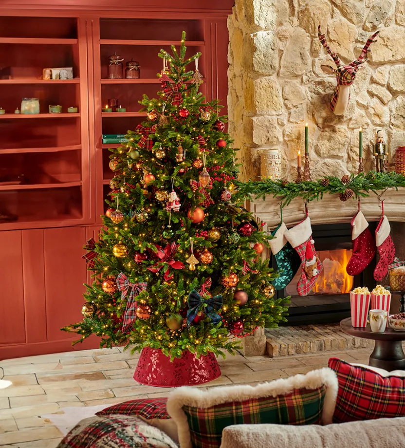 Weihnachtsbaum Landhausstil Chic