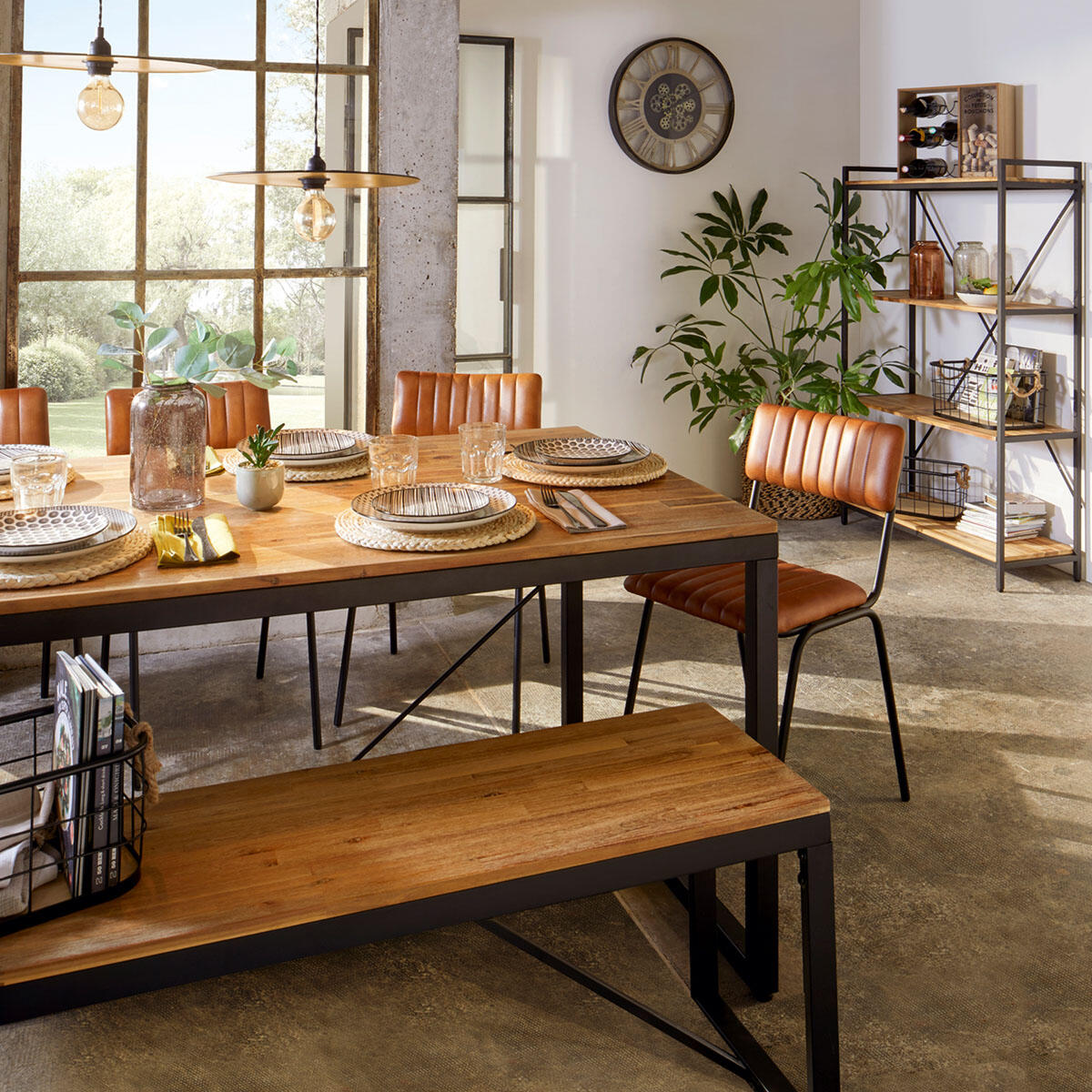 comedor estilo industrial