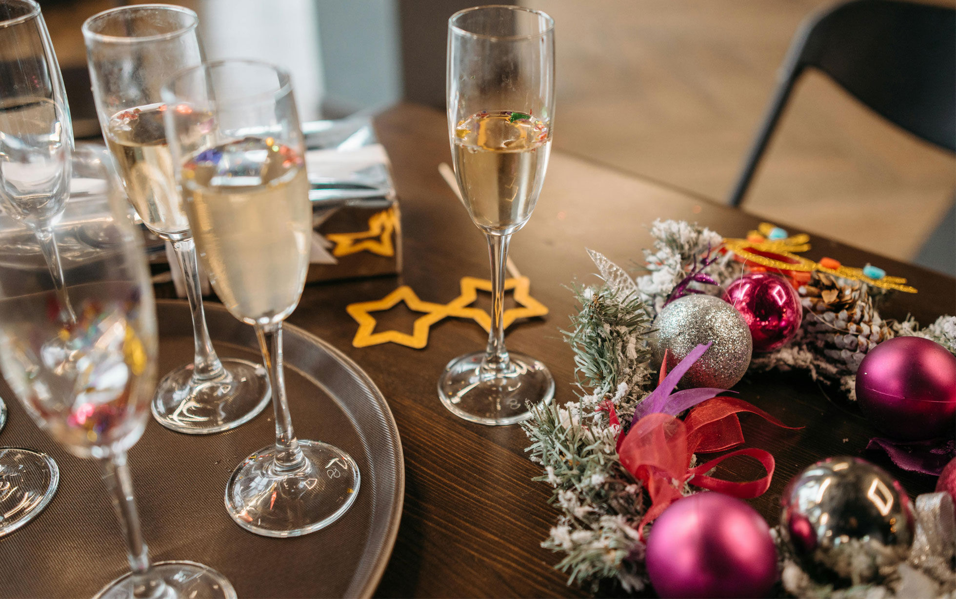 centrotavola palline di Natale