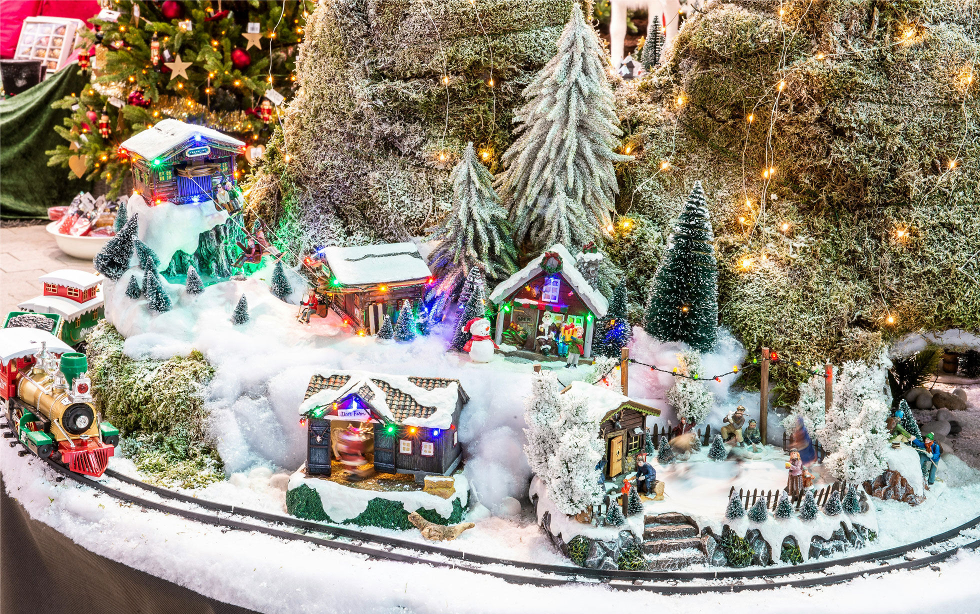 support pour village de noël