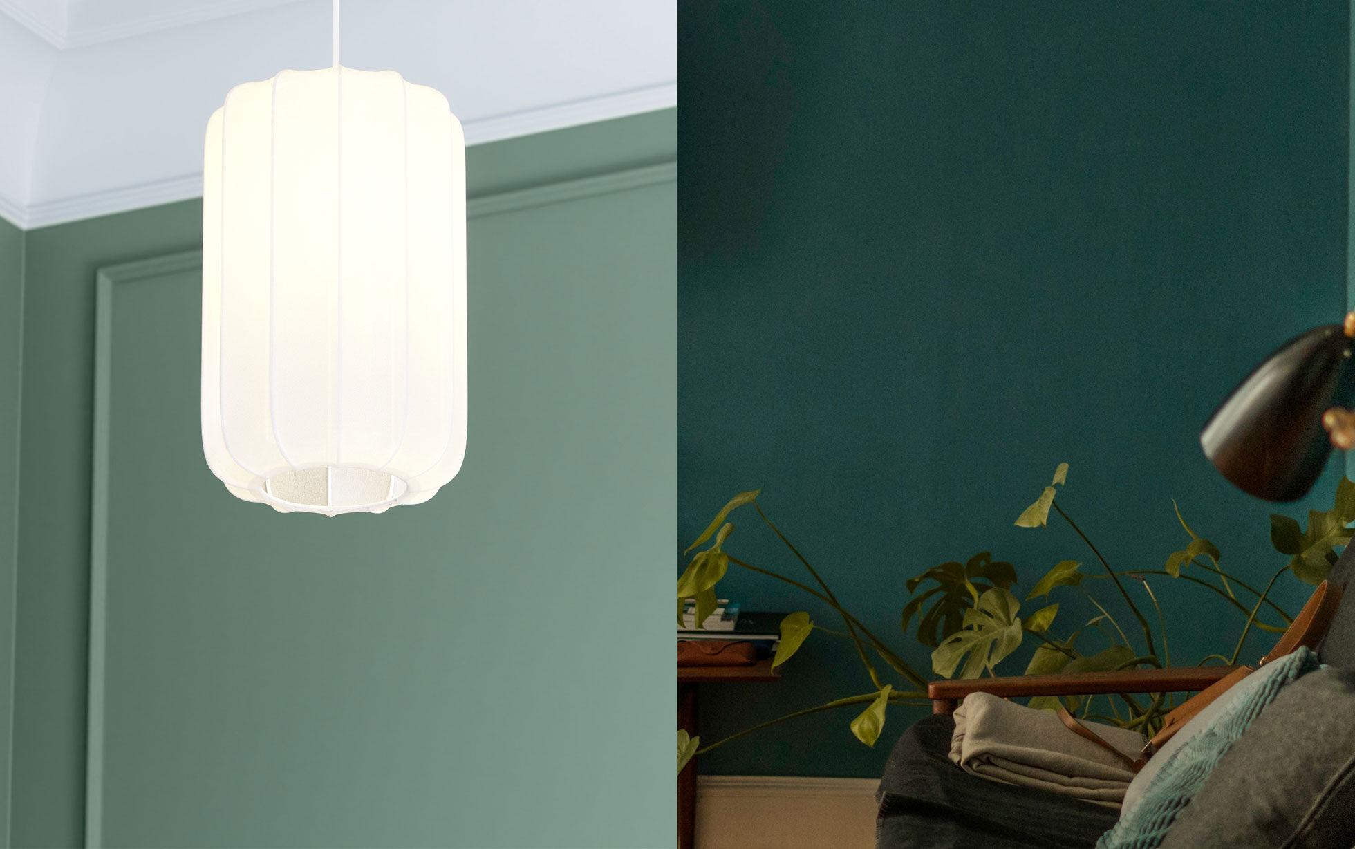 Paredes azul verdoso