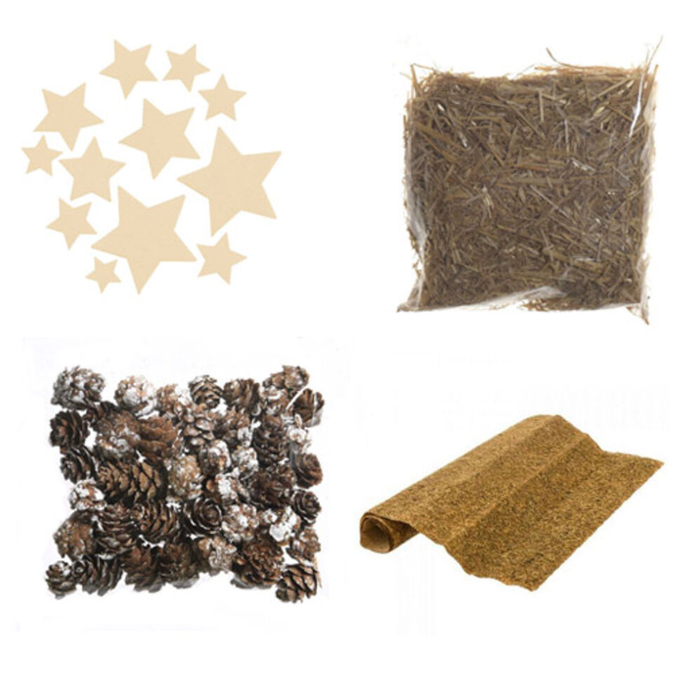 materiali per fabbricare un presepe